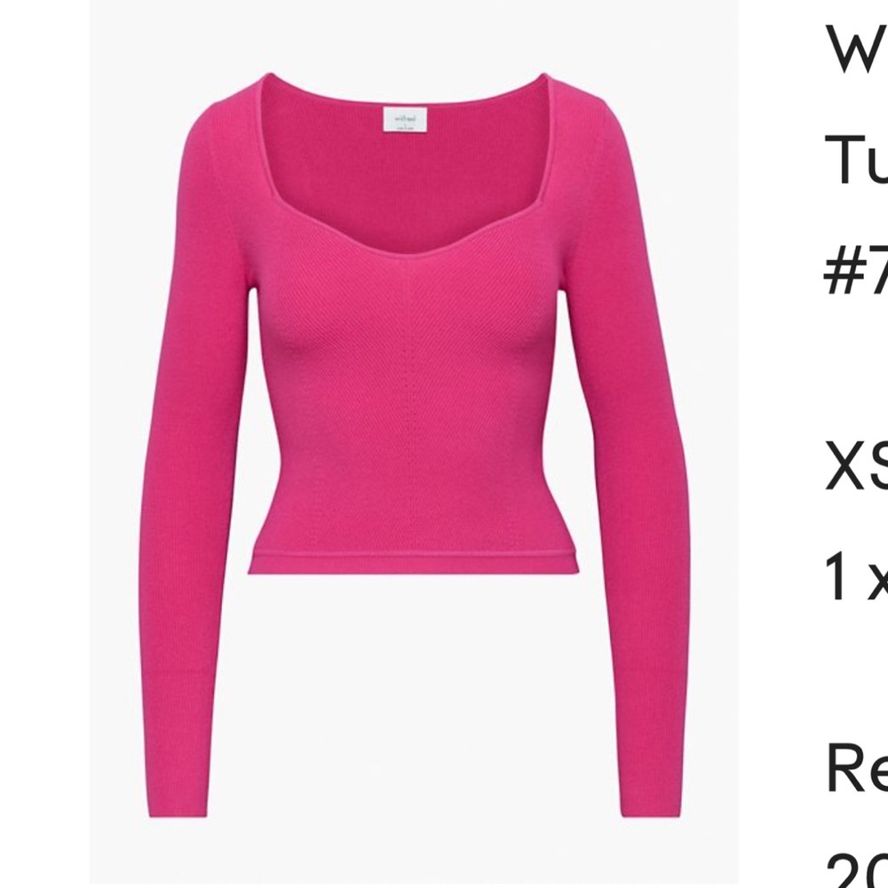 Aritzia long sleeve knit top